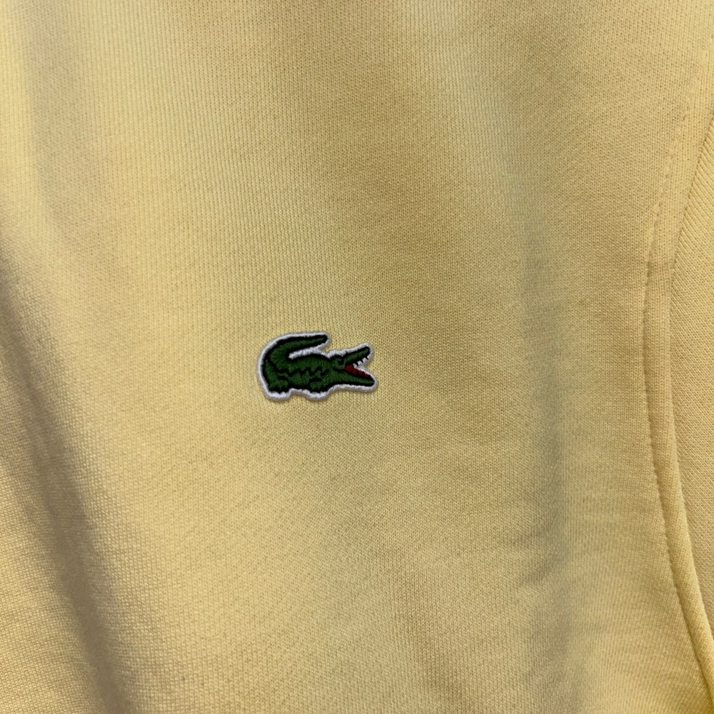 Lacoste Yellow Sweatshirt large - Picture 6 of 6